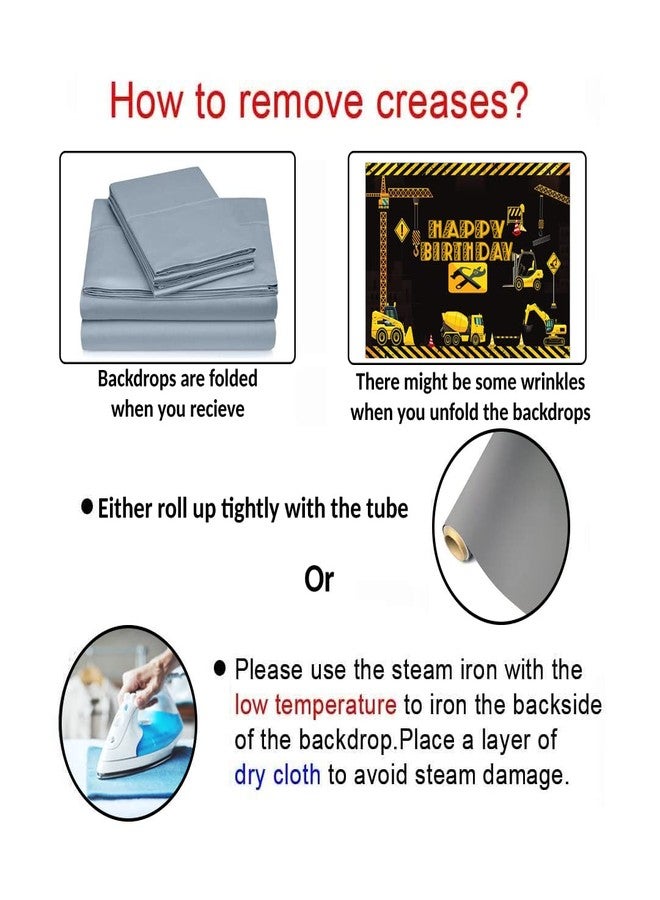 Theme My Party Construction Birthday Party Supplies, Happy Birthday Backdrop Banner (6FT X 4FT) - Image 3